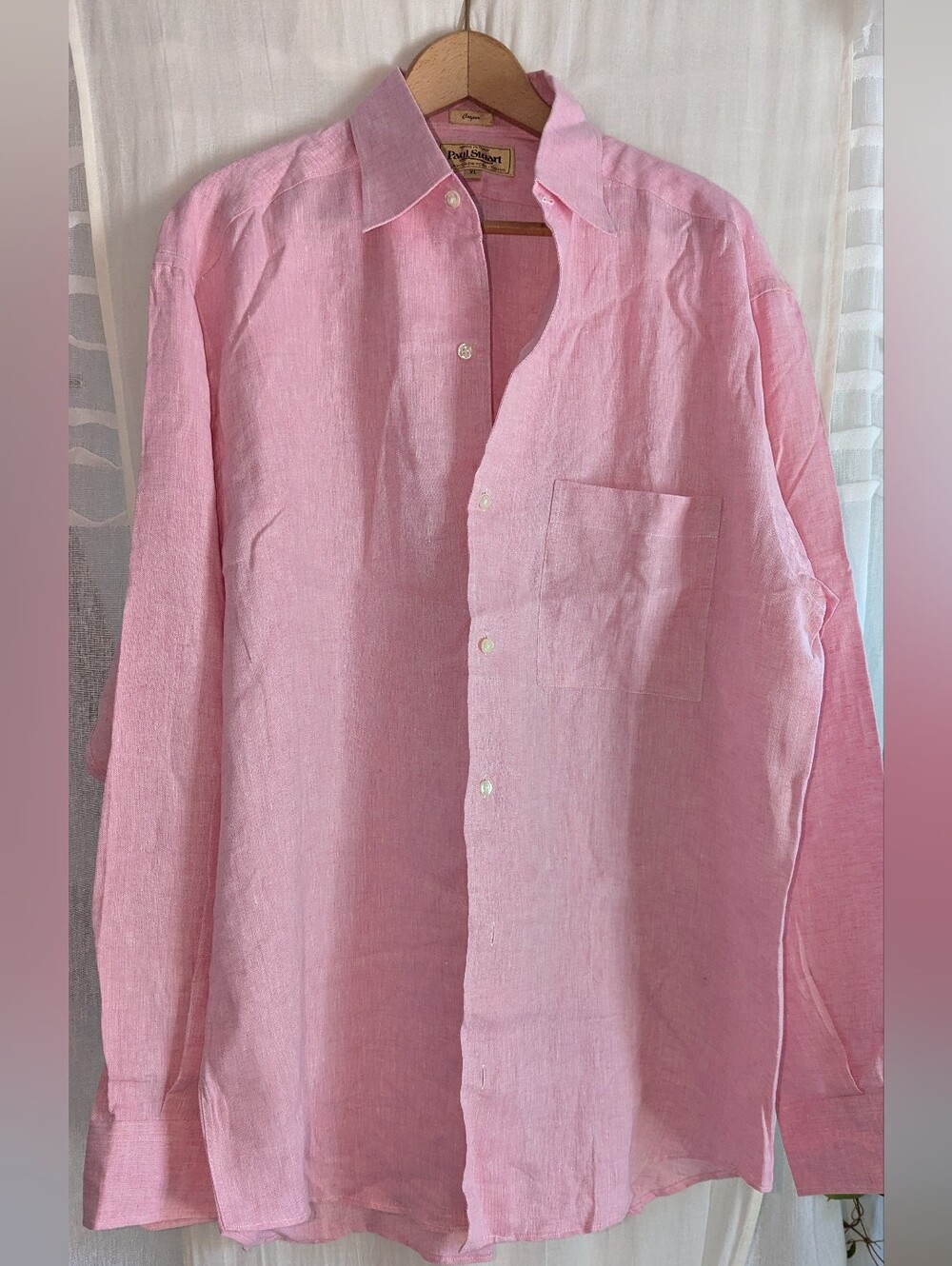 🩷 Men's Paul Stuart "Cooper" 100% Linen XL - NWT Long Sleeve Cool Luxury